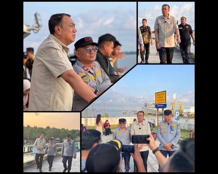 Wabup Meranti Tinjau Arus Balik Lebaran di Pelabuhan RoRo Insit