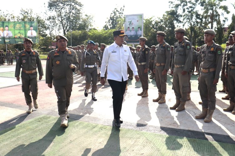 Apel Besar Satpol PP Inhu 2026: Sekda Tekankan Disiplin dan Kesiapsiagaan