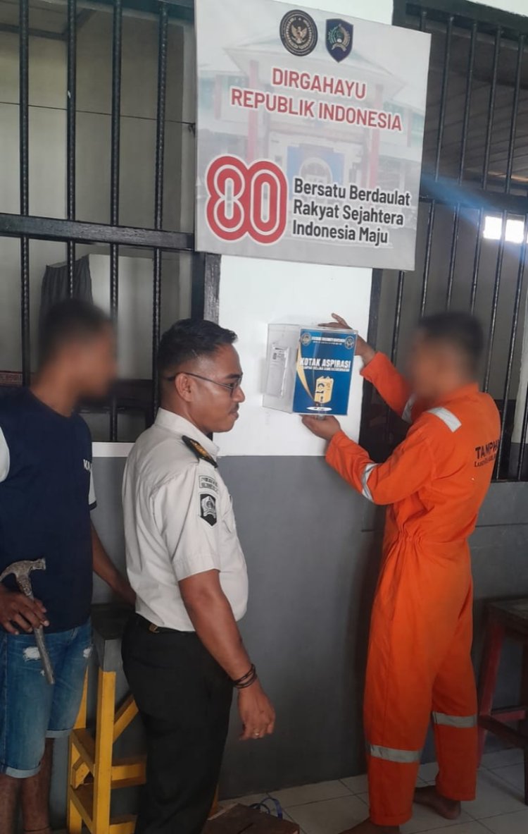 Rutan Ambon Hadirkan Kotak Saran di Tiap Blok, Perkuat Aspirasi Warga Binaan