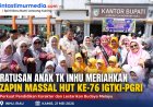 Ratusan Anak TK Inhu Meriahkan Zapin Massal HUT IGTKI-PGRI