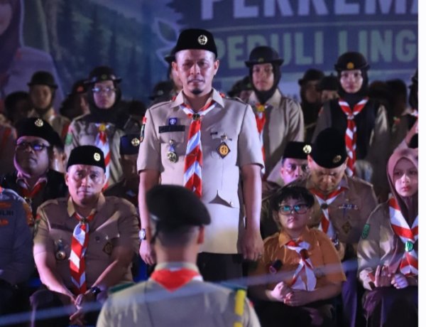 Wako Agung Resmikan Bumi Perkemahan Tunas Kencana, 300 Pelajar Ikut Kemah Peduli Lingkungan Pekanbaru