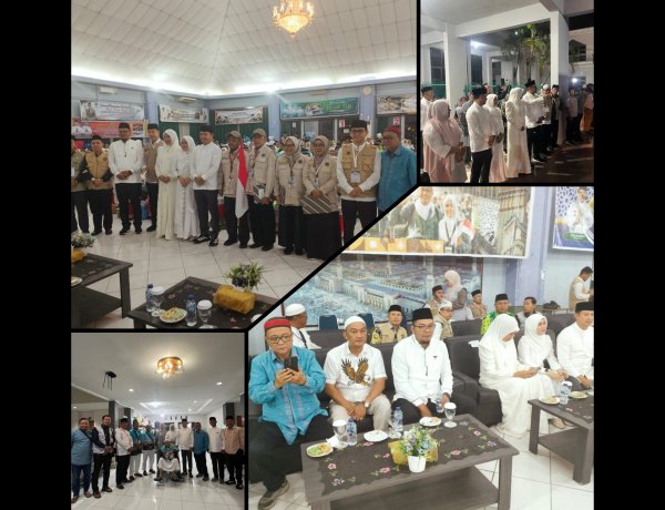 Wabup Husni Tamrin Lepas 223 JCH Pelalawan Kloter 11 Batam