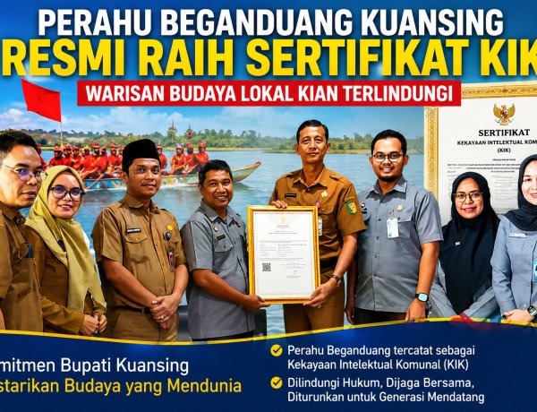 Perahu Beganduang Kuansing Resmi Raih Sertifikat KIK