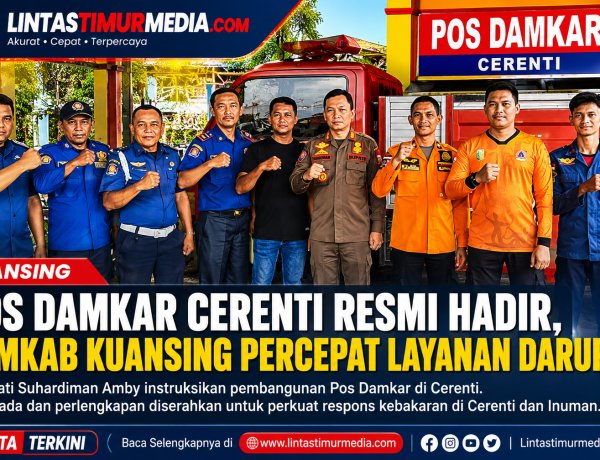 Pos Damkar Cerenti Resmi Hadir, Pemkab Kuansing Percepat Layanan Darurat