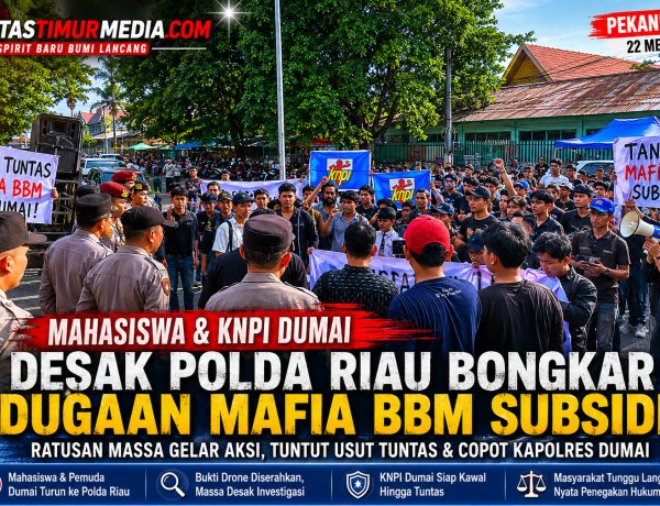KNPI Dumai Dukung Demo GEMPA di Polda Riau, Desak Usut Mafia BBM Subsidi