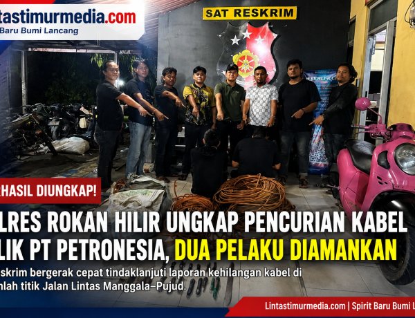 Polres Rohil Ungkap Pencurian Kabel PT Petronesia, Dua Pelaku Diamankan