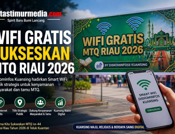 Diskominfos Kuansing Pasang WiFi Gratis untuk Sukseskan MTQ Riau 2026