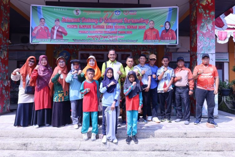 Mayhendri Resmi Buka O2SN SD Tingkat Kabupaten Pelalawan Tahun 2026