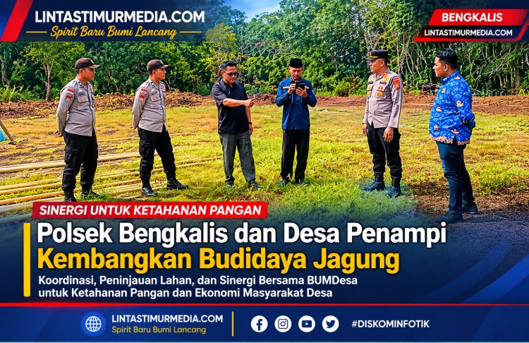 Polsek Bengkalis Dorong Budidaya Jagung Desa Penampi