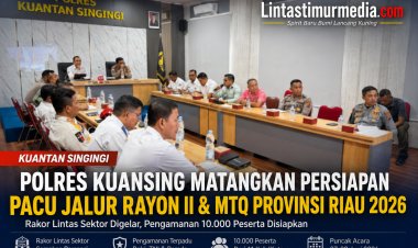 10.000 Peserta Hadiri Pacu Jalur dan MTQ Riau 2026, Polres Kuansing Siapkan Pengamanan Terpadu