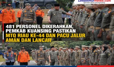 MTQ Riau dan Pacu Jalur, 481 Personel Disiagakan di Kuansing