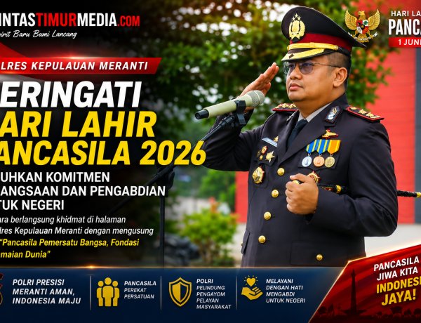 Upacara Hari Lahir Pancasila 2026 di Polres Kepulauan Meranti Berlangsung Khidmat, Teguhkan Nilai-Nilai Kebangsaan