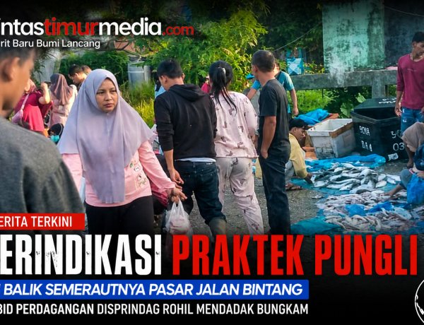 Dugaan Pungli Pasar Jalan Bintang, Kabid Rohil Bungkam