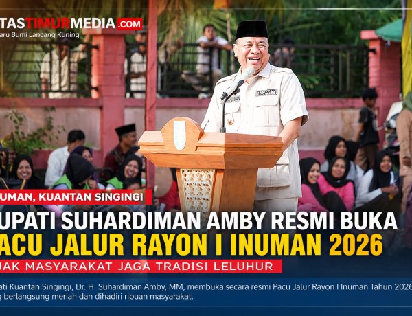 Bupati Kuansing Buka Pacu Jalur Inuman, Gaungkan Pelestarian Budaya