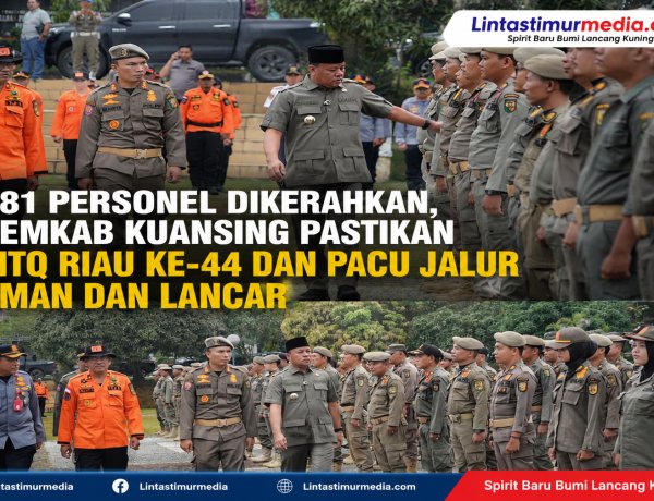 MTQ Riau dan Pacu Jalur, 481 Personel Disiagakan di Kuansing