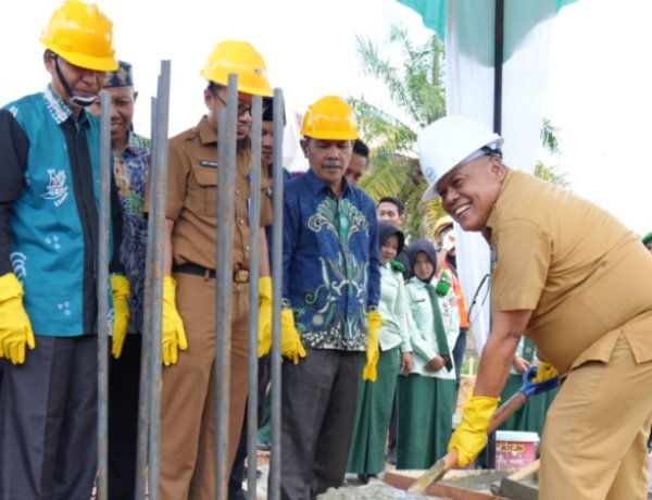 Pembangunan SMA Taruna Muhammadiyah Riau Dimulai di Kuansing