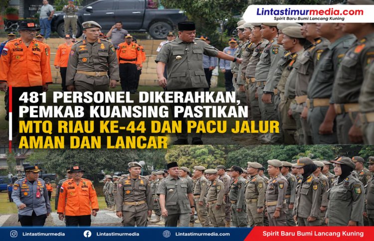 MTQ Riau dan Pacu Jalur, 481 Personel Disiagakan di Kuansing