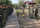 Awali Tugas dengan Disiplin, Lettu Inf Feby Harahap Pimpin Apel Pagi dan Berikan Semangat kepada Tim Satgas TMMD