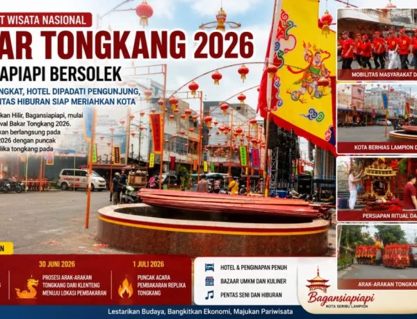 Bagansiapiapi Bersolek Sambut Festival Bakar Tongkang 2026