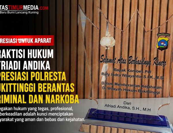 Praktisi Hukum Apresiasi Polresta Bukittinggi Berantas Kriminal dan Narkoba