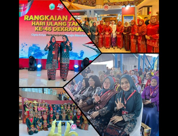 Dekranasda Bengkalis Hadiri HUT ke-46 Dekranas, Perkuat Ekonomi Kreatif dan UMKM