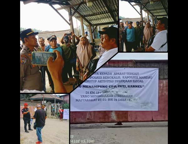 Warga Air Kulim Desak Penutupan Gudang CPO Diduga Ilegal di Duri