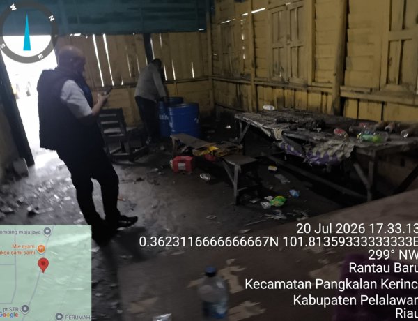 Kapolsek Pangkalan Kerinci Tinjau Langsung Lokasi Dugaan Penimbunan BBM di Jalan Koridor RAPP