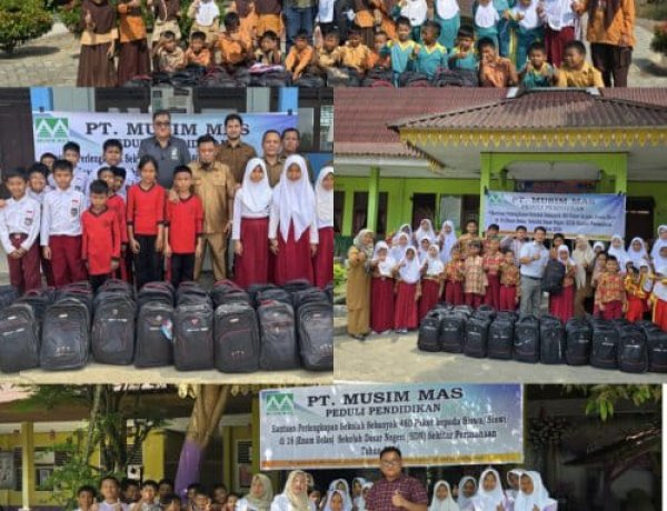 Peduli Dunia Pendidikan, PT Musim Mas Salurkan Paket Perlengkapan Sekolah Secara Gratis 480 Siswa