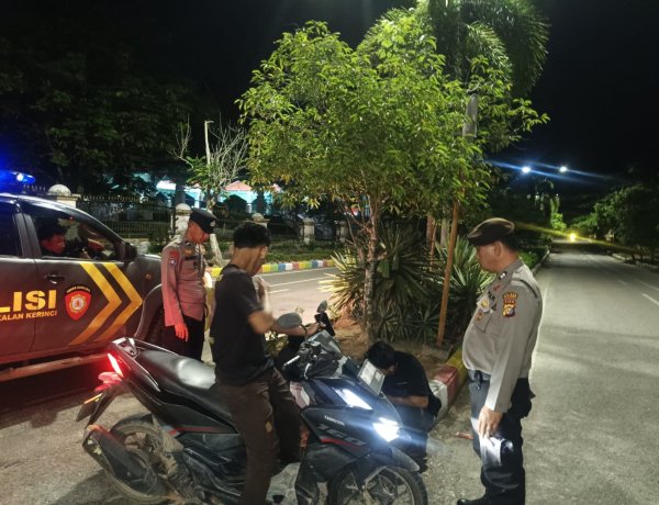 Polsek Pangkalan Kerinci Gelar Patroli KRYD untuk Tingkatkan Harkamtibmas di Wilayah Hukum