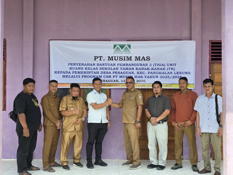 PT Musim Mas Peduli Dunia Pendidikan Membangun Tiga Ruang Kelas, Anggota DPRD Pelalawan Apresiasi Perusahaan