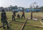 Jelang Penutupan TMMD ke-129 Kodim 0313/KPR, Satgas Gelar Persiapan Upacara di Lapangan Kantor Desa Pangkalan Terap