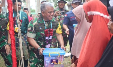Tinjau Hasil Pembangunan TMMD ke-129, Tim Wasev Mabesad  Brigjen TNI Zulfirman Chaniago, S.I.P., M.Han Evaluasi Sasaran Fisik