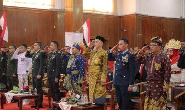Wako Paisal Ikuti Upacara HUT RI ke-81 Secara Virtual di Dumai