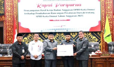 DPRD dan Pemko Dumai Sepakati APBD 2027, Total Anggaran Capai Rp1,765 Triliun