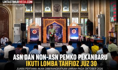 Lomba Tahfidz Juz 30 Pemko Pekanbaru Diikuti Puluhan ASN dan Non-ASN