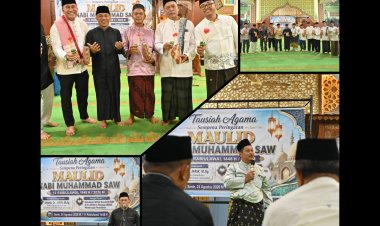 Maulid Nabi di Masjid Agung Istiqomah, Wabup Bengkalis Ajak Teladani Rasulullah