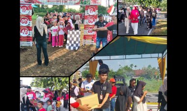 Jalan Santai HUT ke-81 RI Semarak di Desa Senggoro Bengkalis
