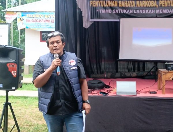 Bentengi Generasi Muda dari Narkoba dan Pelanggaran Hukum, Satgas TMMD ke-129 Kodim 0313/KPR Gelar Penyuluhan di Pangkalan Terap