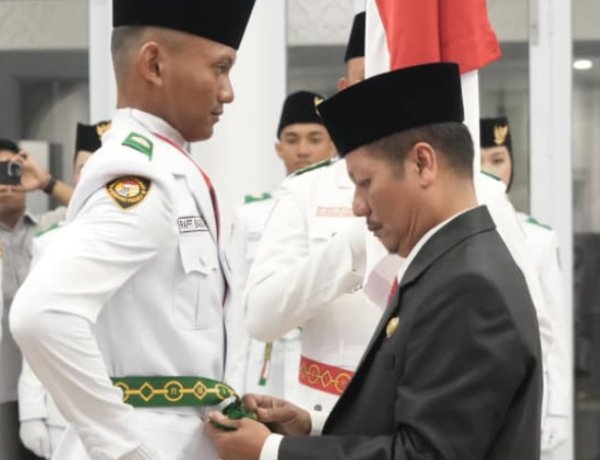Paskibraka Kuansing Dikukuhkan, Siap Bertugas di HUT ke-81 RI