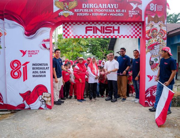 HUT ke-81 RI, Jalan Santai RT 18 Purnama Diikuti Ratusan Warga