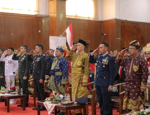 Wako Paisal Ikuti Upacara HUT RI ke-81 Secara Virtual di Dumai