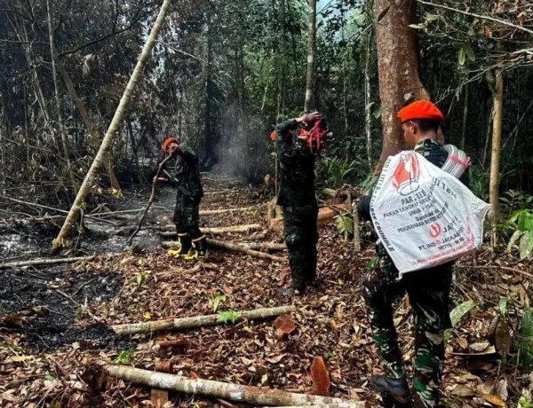 Kopasgat Kerahkan 3 Tim Tangani Karhutla Pelalawan