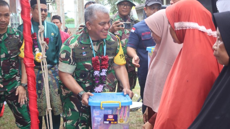 Tinjau Hasil Pembangunan TMMD ke-129, Tim Wasev Mabesad  Brigjen TNI Zulfirman Chaniago, S.I.P., M.Han Evaluasi Sasaran Fisik