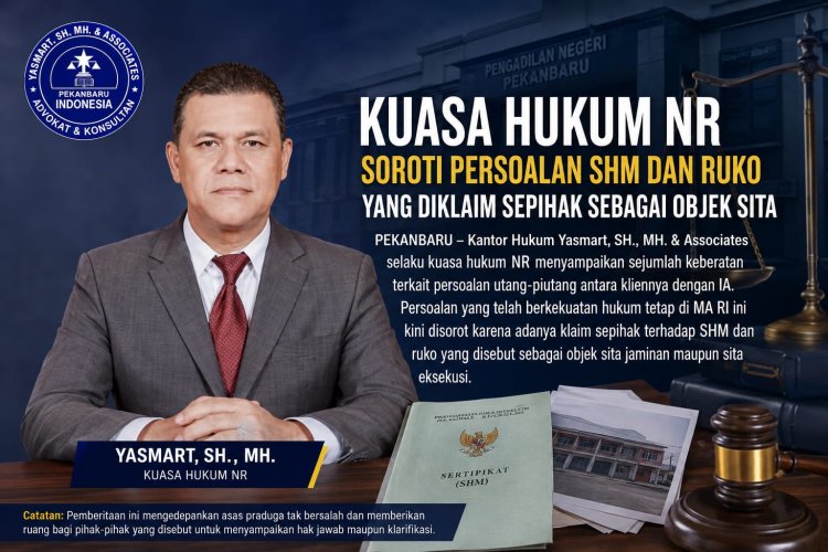 Kuasa Hukum NR Soroti Sita SHM dan Ruko