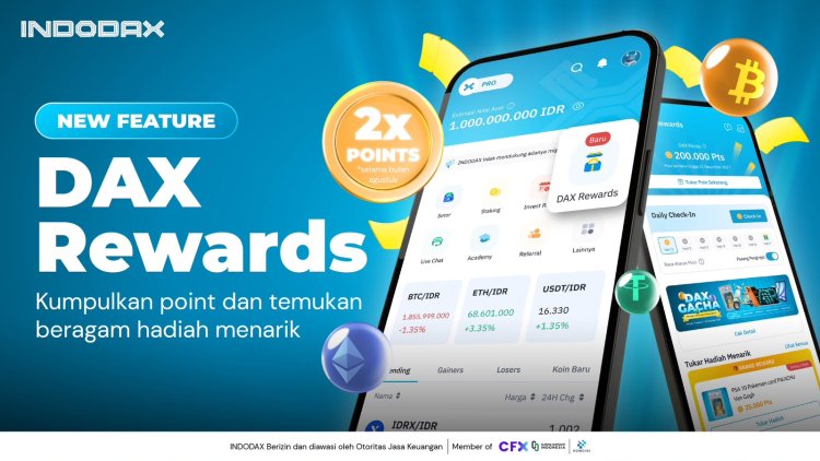 INDODAX Luncurkan DAX Rewards, Trading Kripto Makin Interaktif