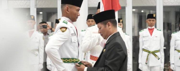 Paskibraka Kuansing Dikukuhkan, Siap Bertugas di HUT ke-81 RI