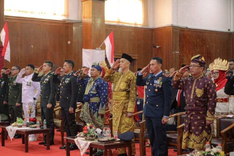 Wako Paisal Ikuti Upacara HUT RI ke-81 Secara Virtual di Dumai