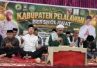 Kabupaten Pelalawan Bersholawat, Ratusan Jamaah Bersatu Panjatkan Doa di Tengah Kemarau dan Ancaman Karhutla